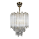Brass and Murano chandelier by Venini by Novaresi