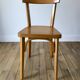 Set of 4 baumann bistro chairs in blond wood / honey stamped 40-50 years