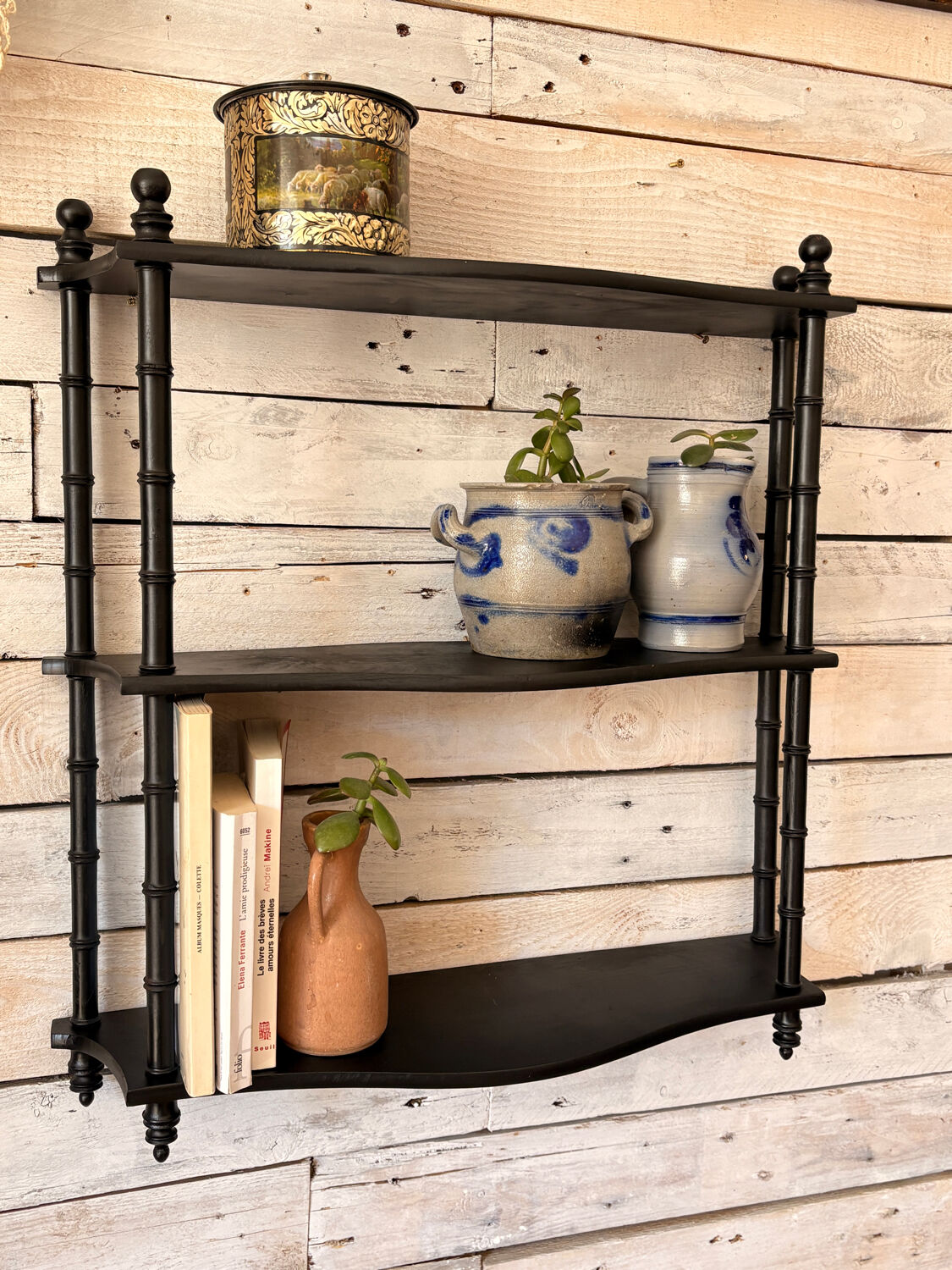 Blackened Napoleon shelf