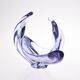 Blue glass fruit basket Cofrac style