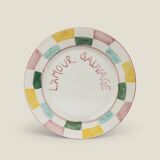 Coffret 4 assiettes à dessert l'amour