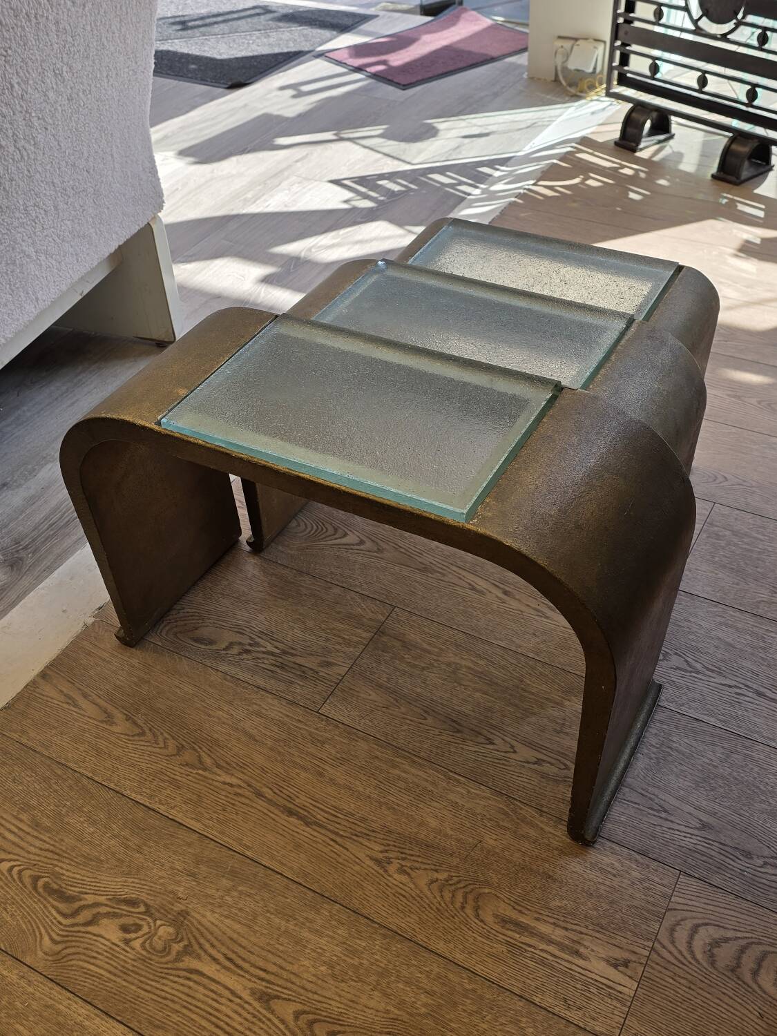 3 nesting tables, space age, circa 1970.