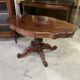 Large Louis Philippe period mahogany fiddle-shaped pedestal table, 19th century