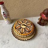 Vintage 1960s HB Quimper ceramic butter cheese box