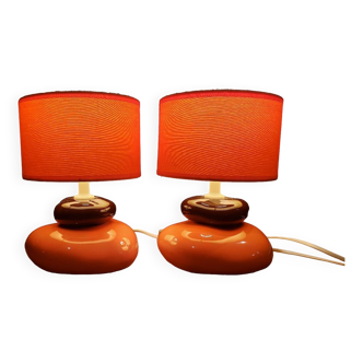 Paire de lampes vintage