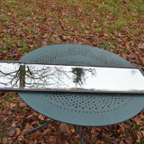 Mirror art deco 1930 in iron in beveled glass 125c32cm