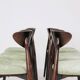 Modern Set of 6 Dining Chairs, Pistachio Farbic 