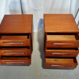 Pair of Scandinavian G Plan teak bedsides