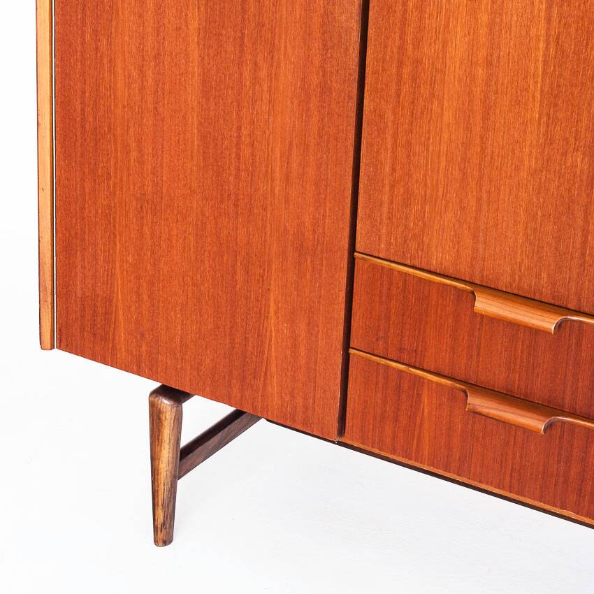 Vintage Scandinavian/Mid Century wardrobe in teak wood, France, 60s.