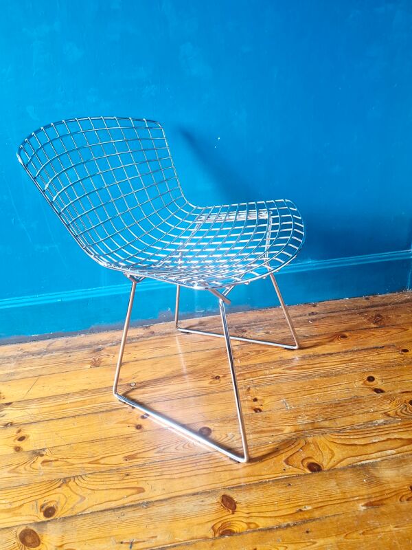 Chaise bertoia wire pour knoll chrome
