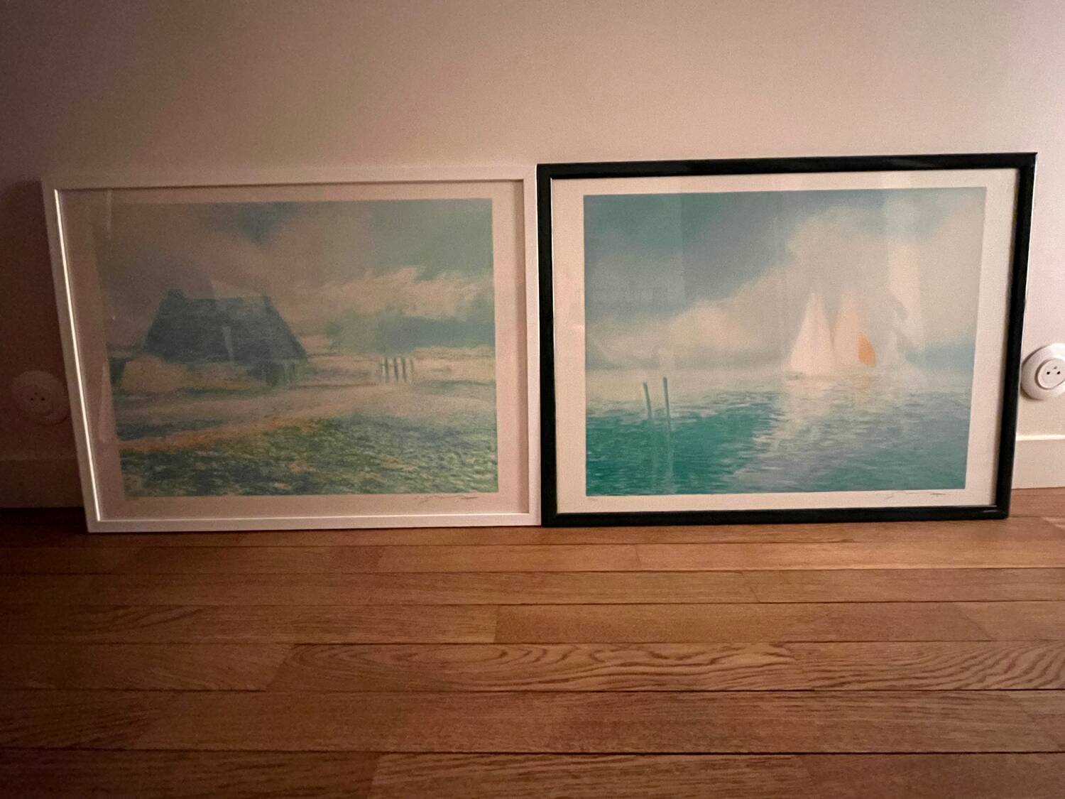Pair of original signed lithographs – Calman SHEMI – Large Format