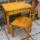 Old children's table with chair