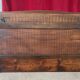Curved wooden transport trunk from the late 19th to early 20th century.