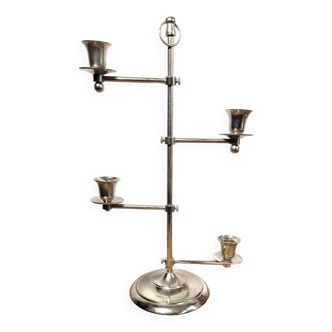 4-light chrome candle holder or candlestick