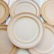 Speckled stoneware dessert plate