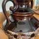 Large vintage 70s ceramic lamp – 1.20m