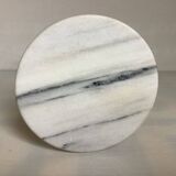 Cendrier vide poche marbre gris blanc