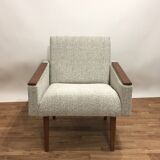 60s cube armchair reupholstered
