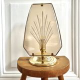 Smoked glass lamp