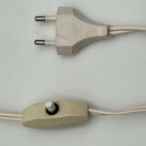 Side table lamp - space age night lamp - plastic cube nostalgic decor