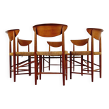 1960s Set of 6 teak dining chairs By Peter Hvidt & Orla Molgaard-Nielsen