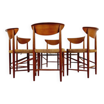 1960s Set of 6 teak dining chairs By Peter Hvidt & Orla Molgaard-Nielsen