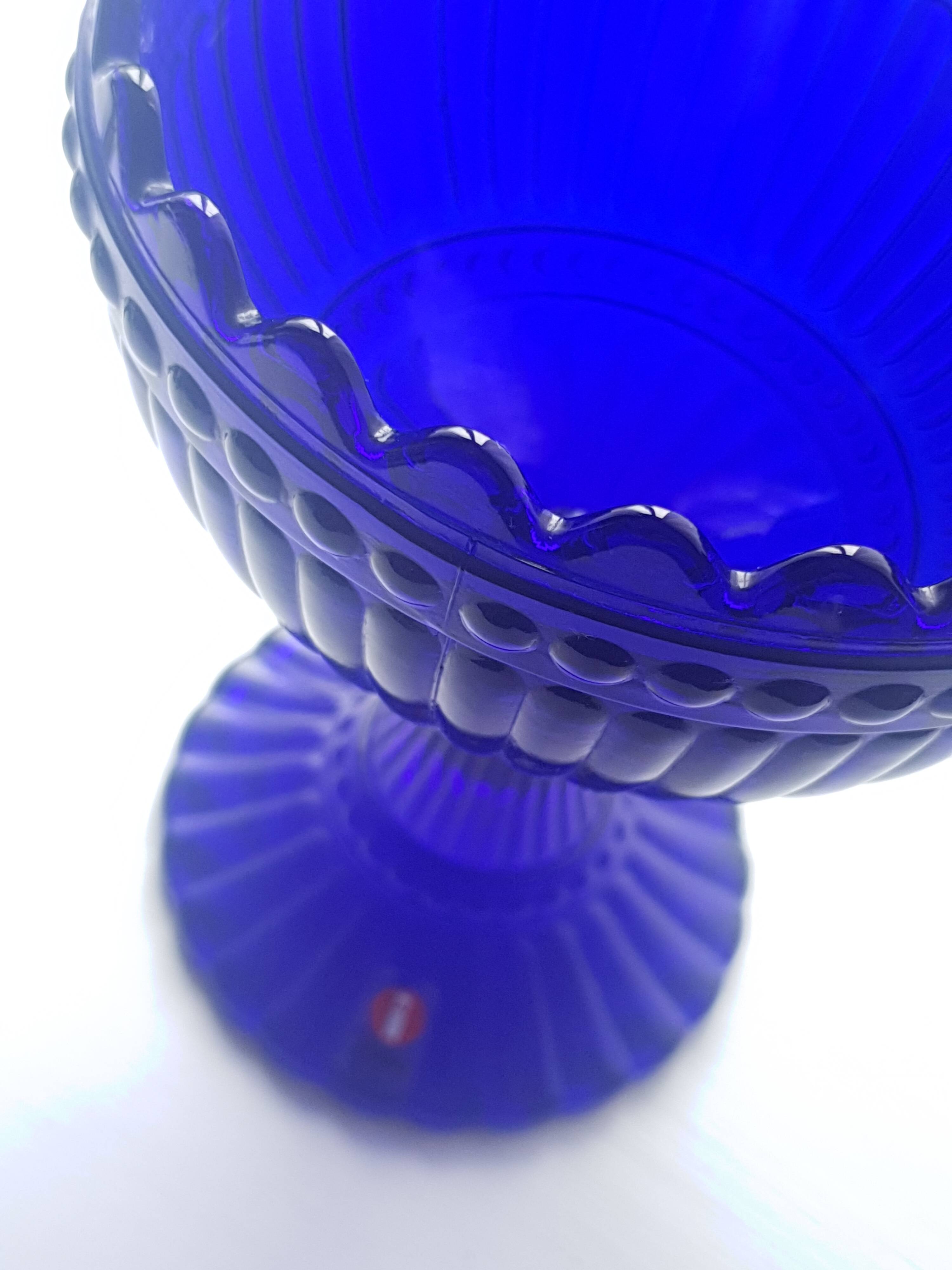 Mariskooli by Iittala, cobalt blue, vintage 80s