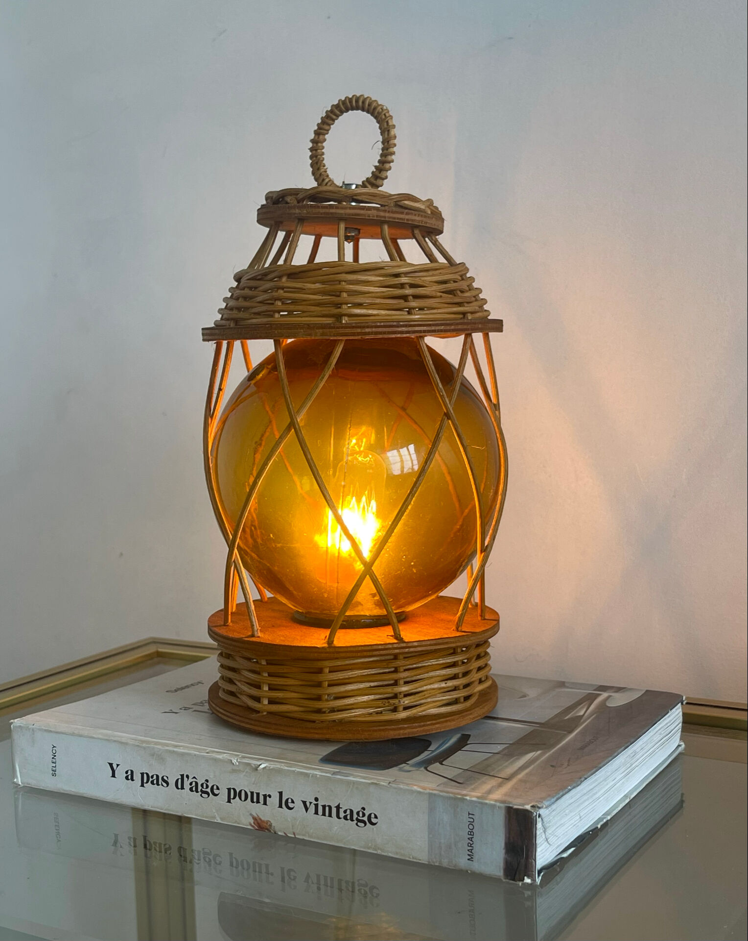 Lampe artisanale 1970