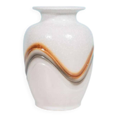 Vintage handmade fat lava vase from the 70s space age.