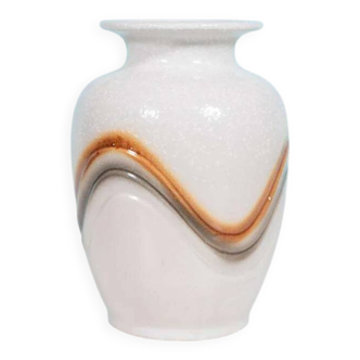 Vintage handmade fat lava vase from the 70s space age.