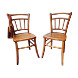 Pair of art nouveau bistro chairs