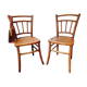 Paire de chaises bistrot art nouveau