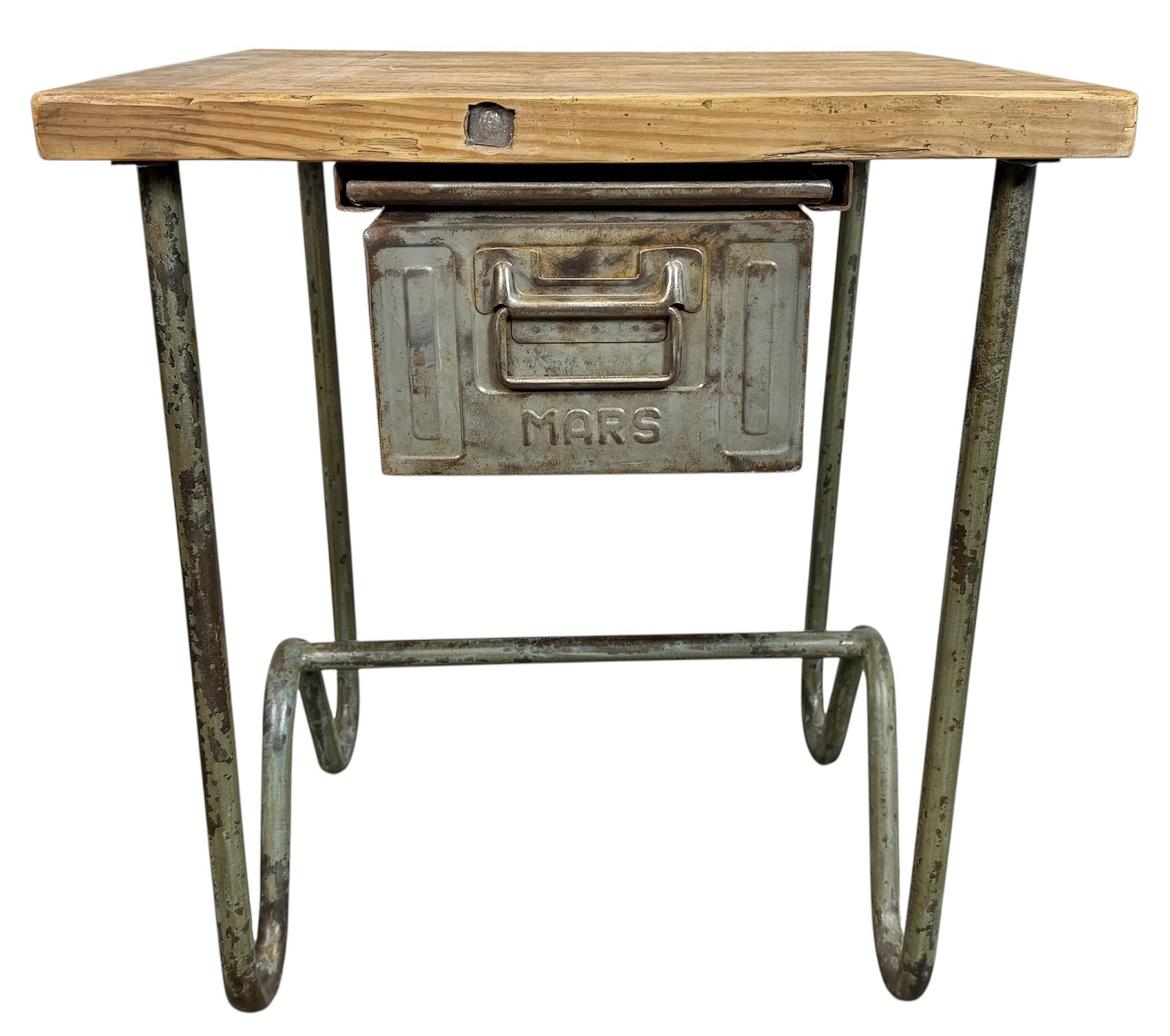 Vintage Industrial Worktable, 1960s