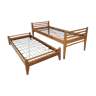 Pair of vintage beds Marcel Gascoin 1950