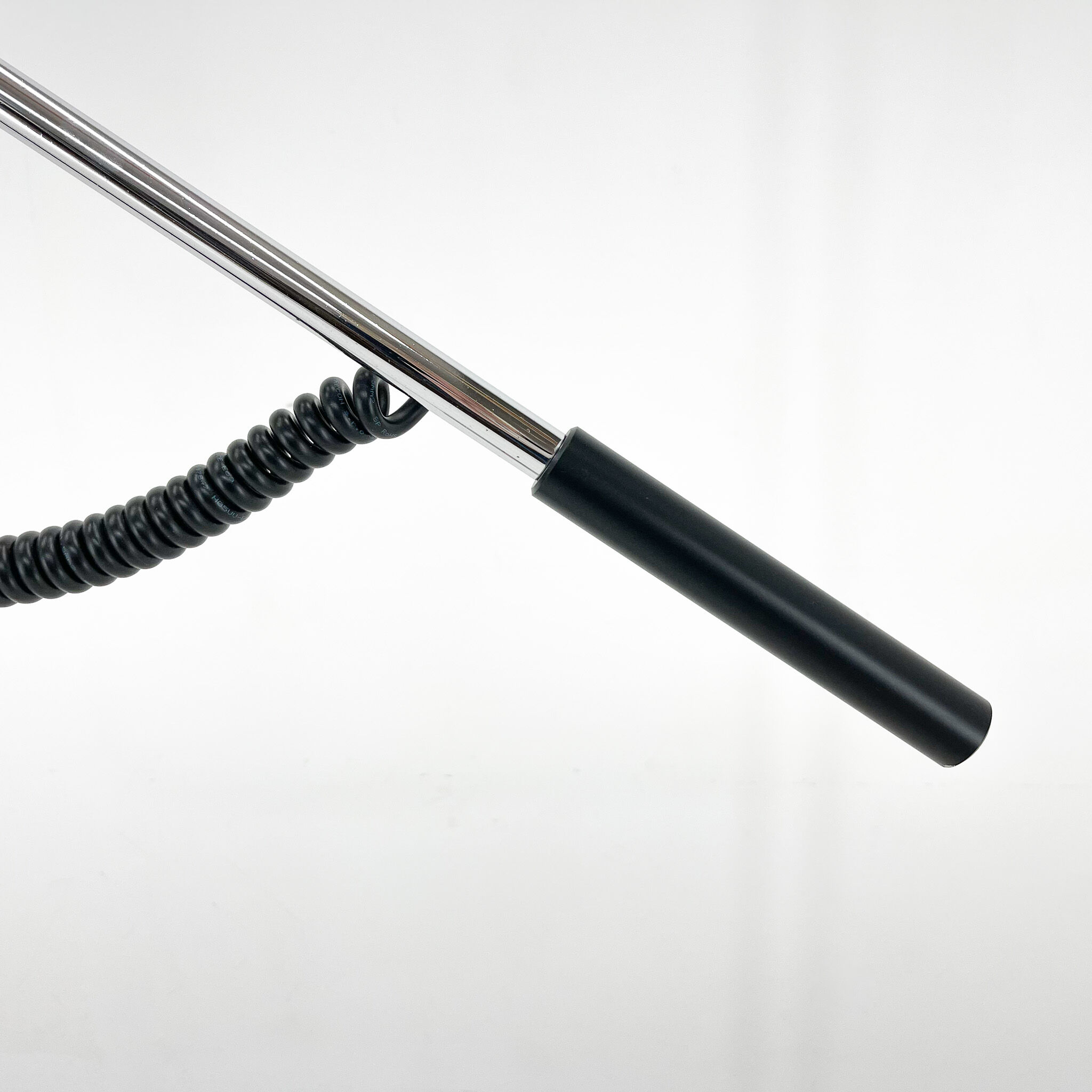 1960's italian adjustable chrome & marble floor lamp