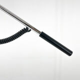 1960's italian adjustable chrome & marble floor lamp