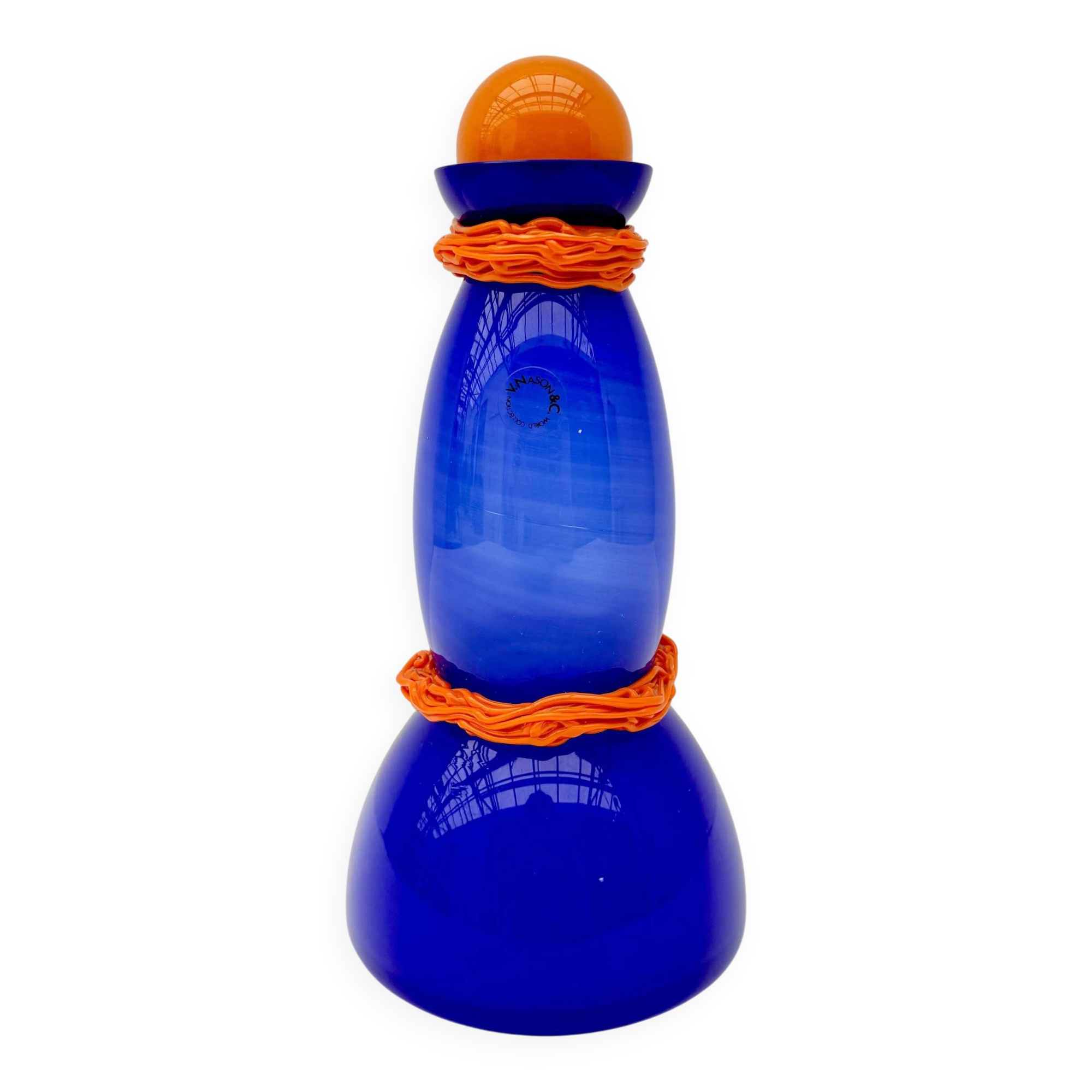 Bottle by Vincenzo Nason & Cie in Murano glass, Italy 1980