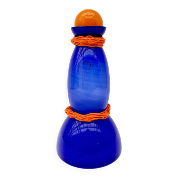 Bouteille de Vincenzo Nason & Cie en verre de Murano, Italie 1980