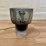 Large glass lamp "Scandinavian design 1950".