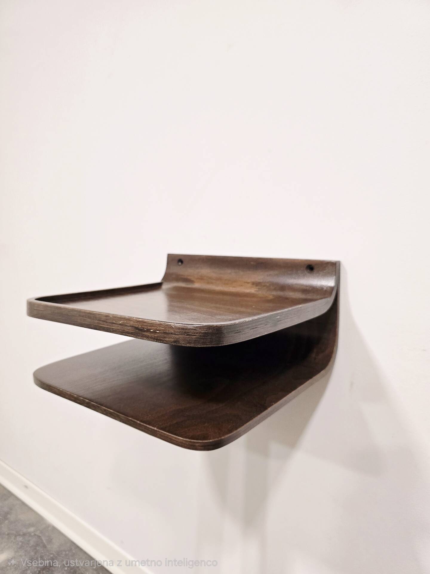 60s Floating Wall Shelf – Mid-Century Plywood