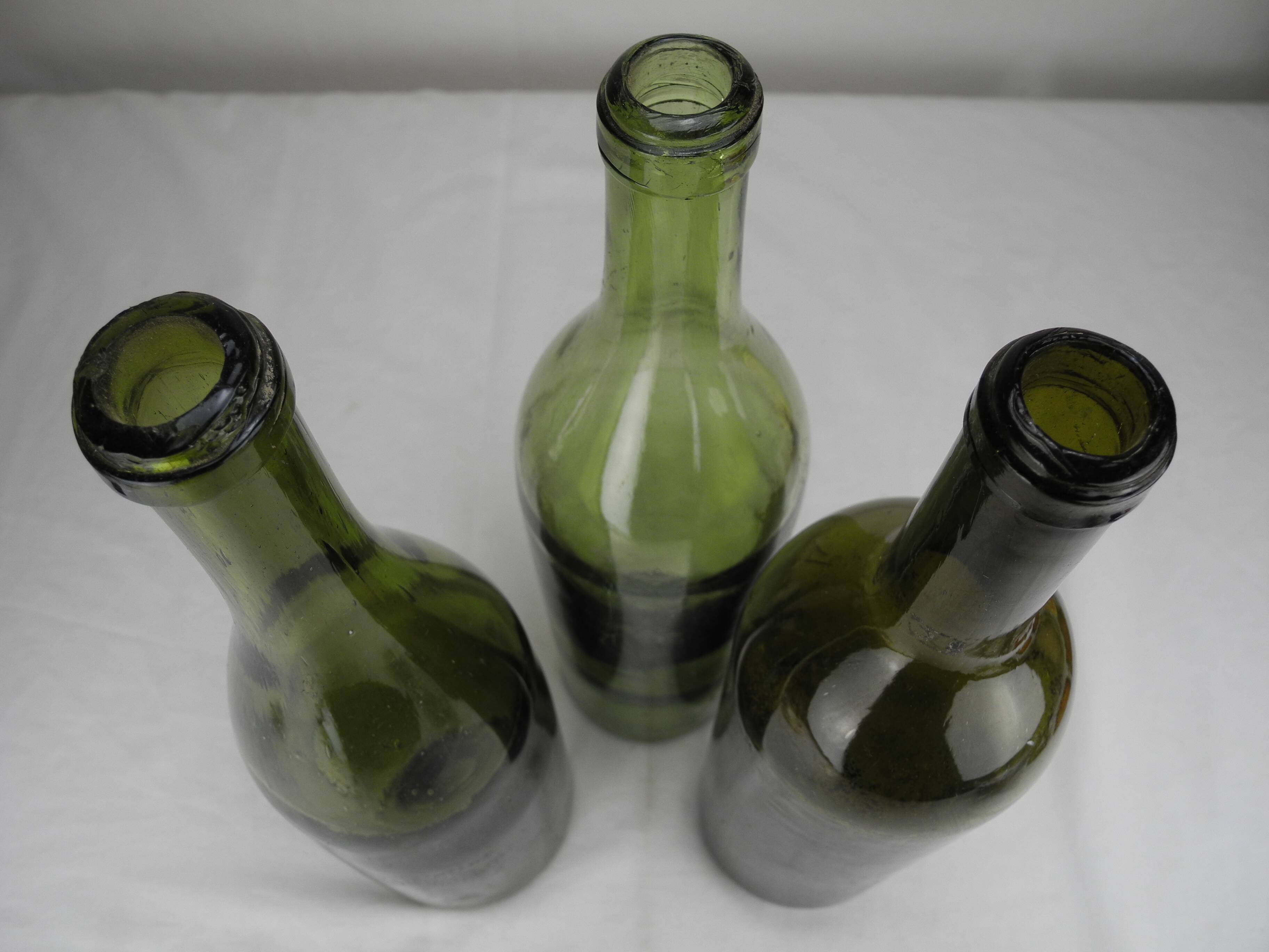 old wine bottles blown glass antique french wine bottles
