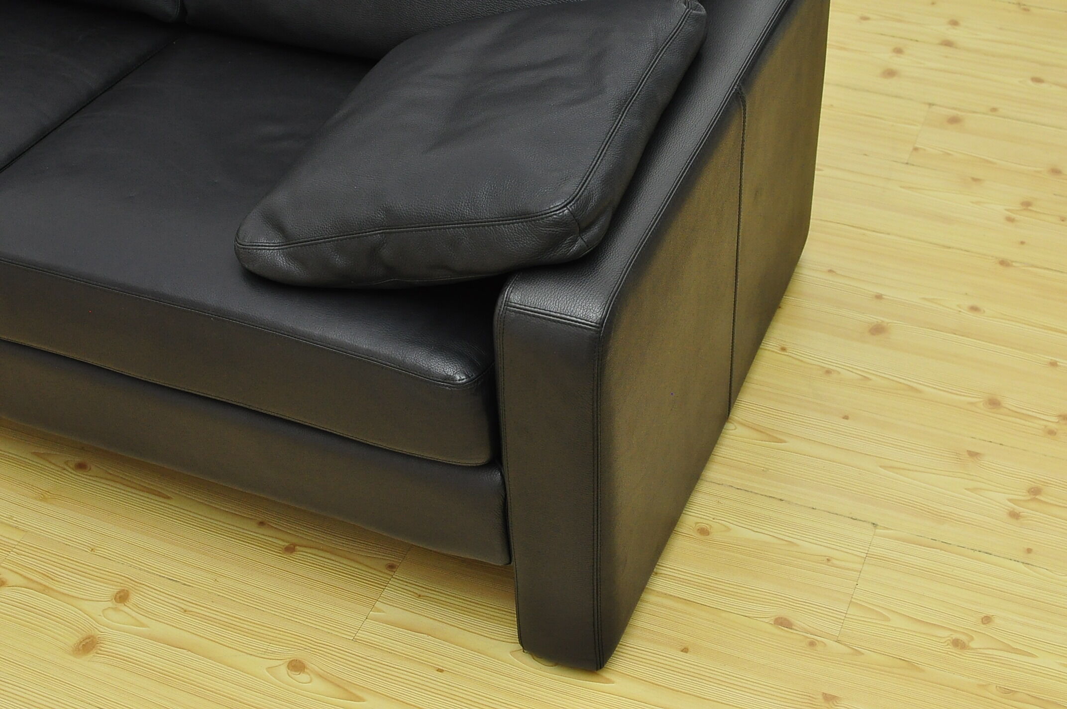 Conseta 2 seater leather sofa by Friedrich Wilhelm Möller for COR, 1964