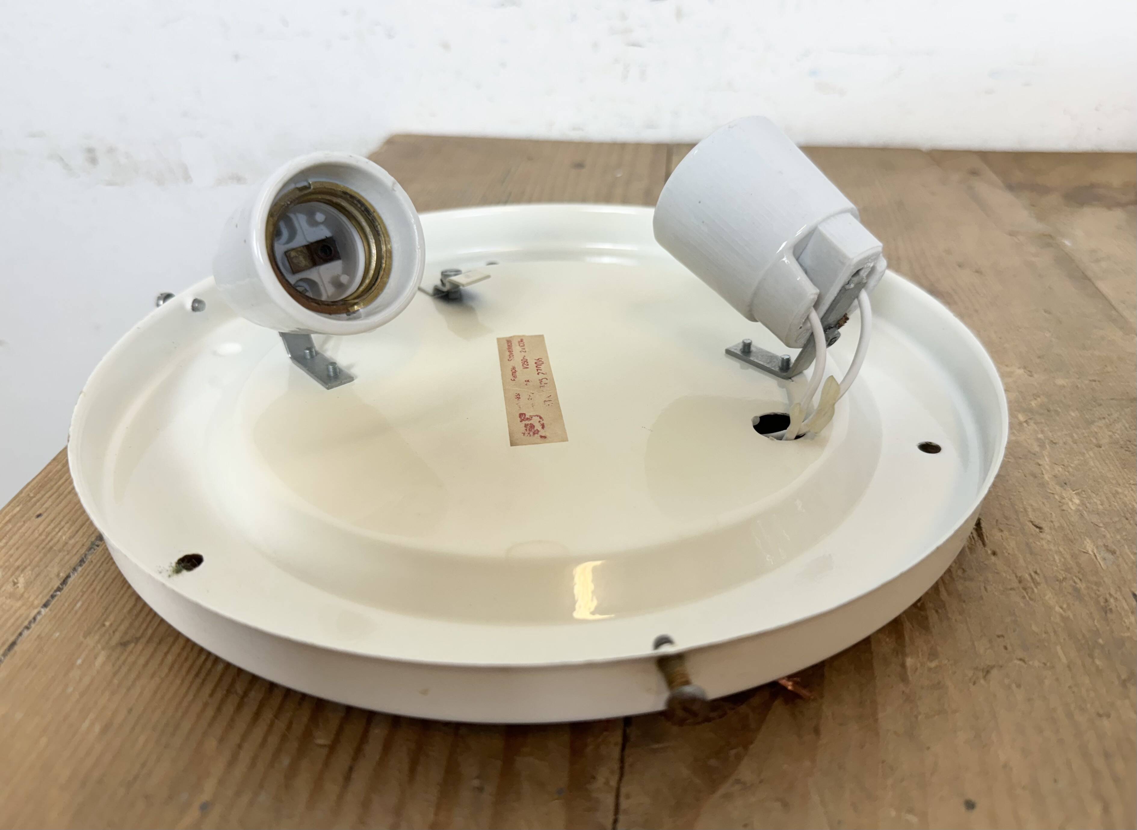 Vintage Glass Wall Or Ceiling Light, 1970s