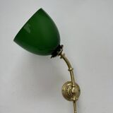 Old vintage opaline articulated wall light