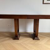 Art Deco table, lyre base, 1930s