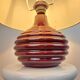 Ceramic burgundy red lamp base