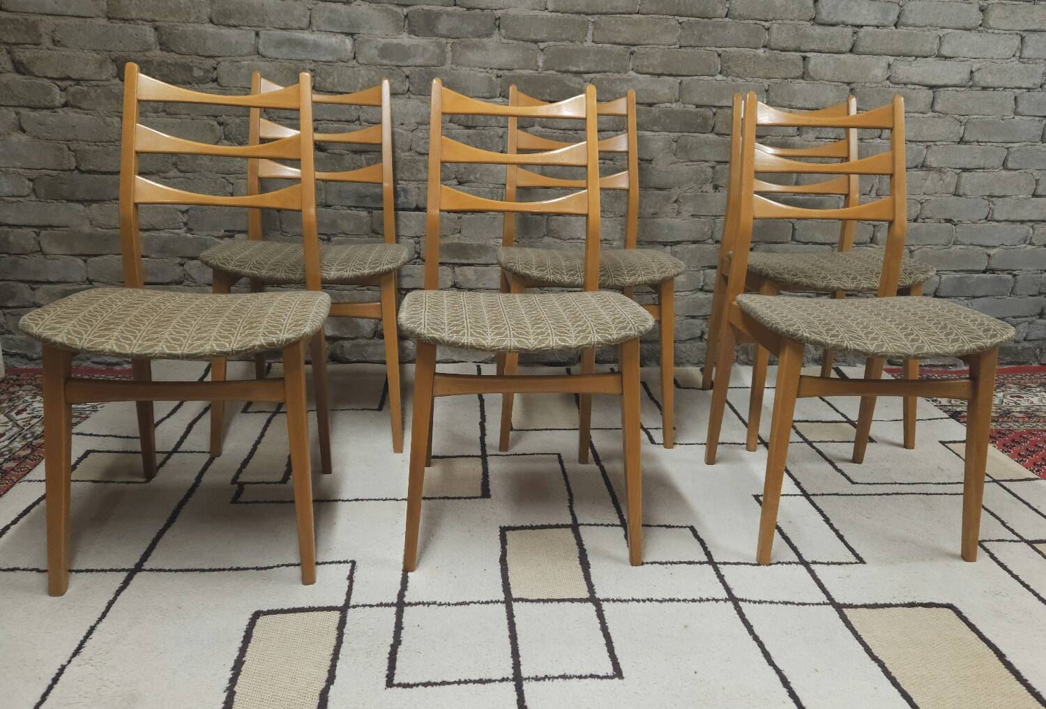 Set de 6 chaises scandinaves par Bähre Mignon Möbel 1960