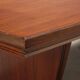 Large vintage wooden and brass table, design, Italy, 1940s-1950s