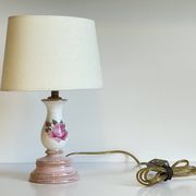 Ceramic Lamp Italy Roses and Gold