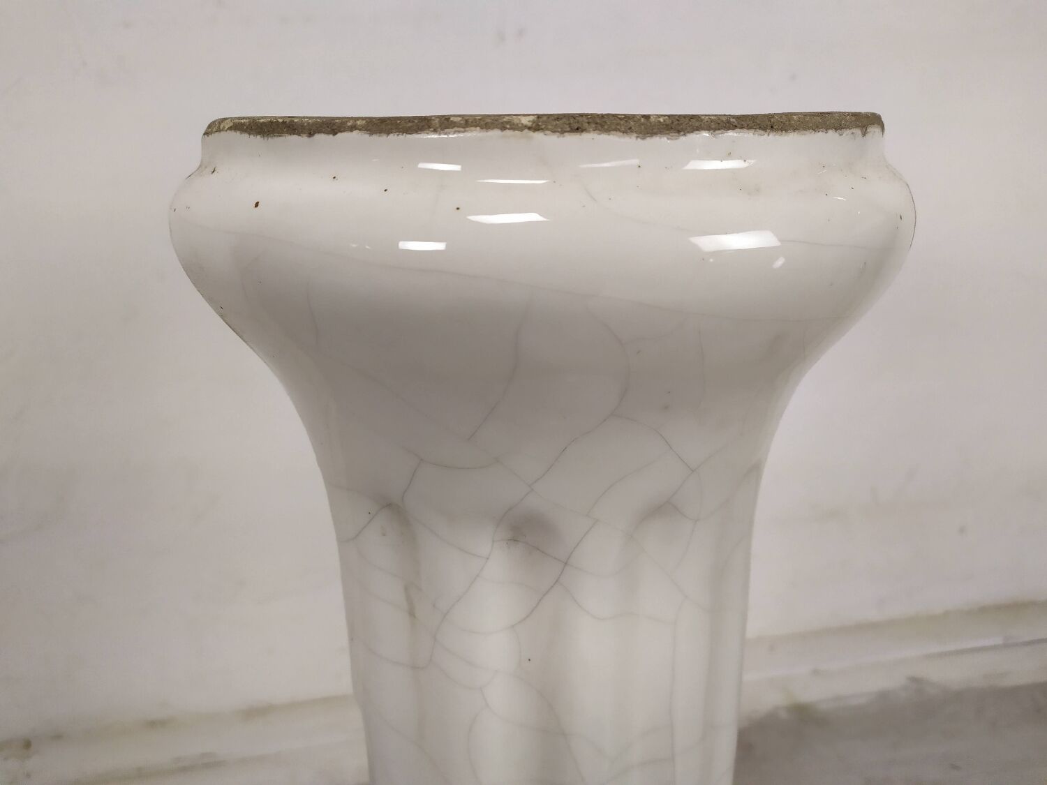 Vasque évier porcelaine sur pied